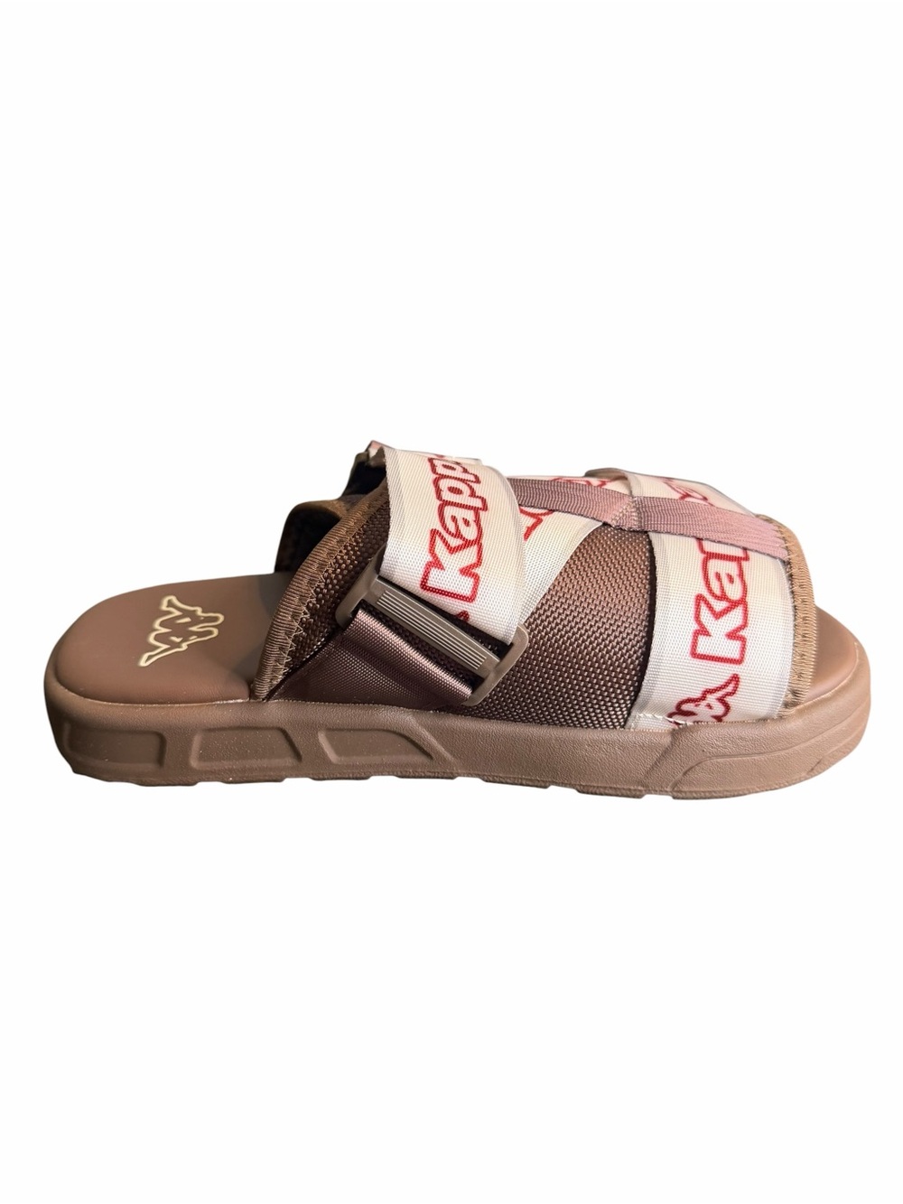 Unisex Kappa Logo Tape Kalpi Slides Brown Sandals NWT Size Men’s 5 Women’s 6.5